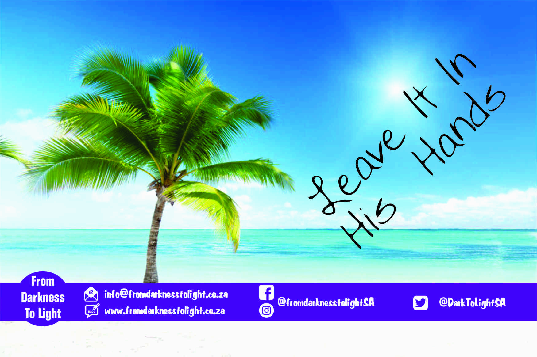 Leave it in HIS hands